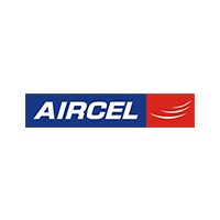 Aircel company logo with white background