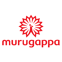 Murugappa written in red color along with the logo