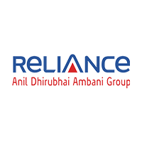 Reliance Logo in blue color with Anil Dhirubhai Ambani group written in red